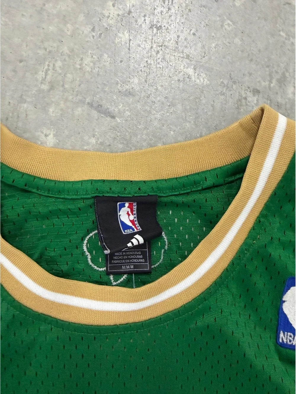 adidas Boston Celtics #55 St. Patrick’s Day Gold Trim Jersey